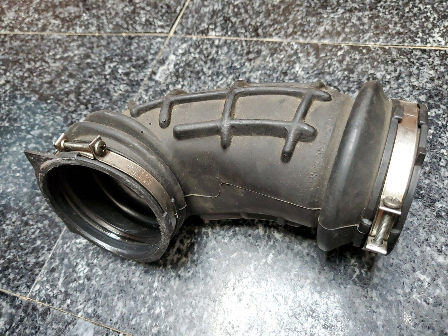 Mercedes S600 air intake hose Mass airflow boot left 1201411390 600SEC SL600 OEM