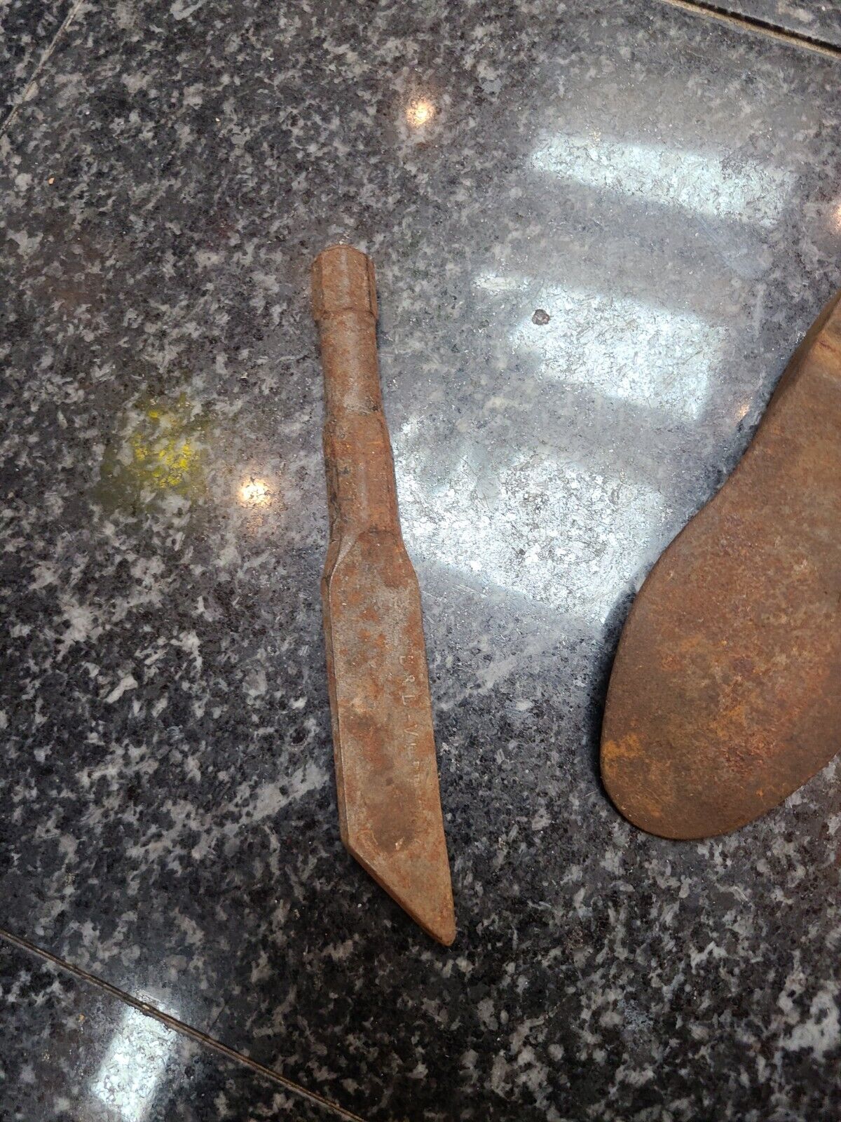 Antique Cast Iron Cobbler Shoe Form Mold Shoemaker Tool Metal Foot 4 pieces