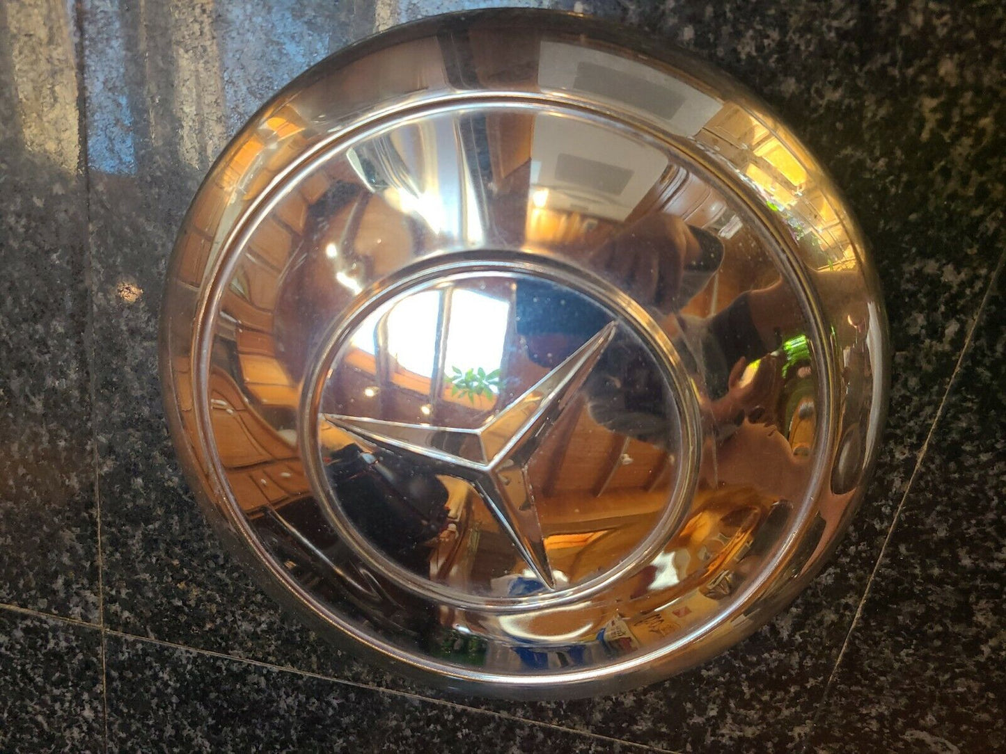 Mercedes 190SL wheel Center Cap Unpainted 9.5" 1864010025  300SL 230SL W198 (1)
