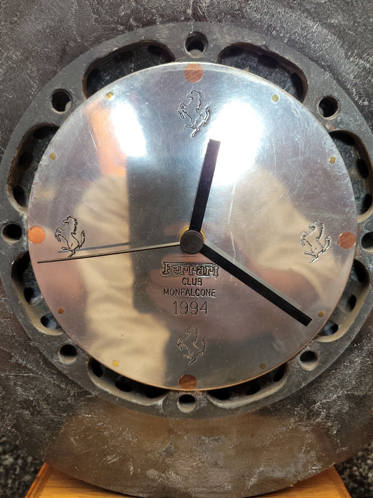 Ferrari Club Trophy Monfalcone Italy 1994 Clock Carbon Ceramic Brake Rotor