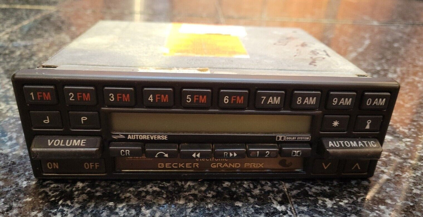 Mercedes Becker Grand Prix BE 754 Electronic Radio AM FM Cassette R107 W126 R129