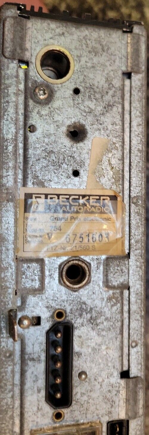 Mercedes Becker Grand Prix BE 754 Electronic Radio AM FM Cassette R107 W126 R129
