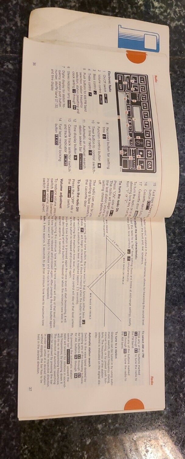 1985 Mercedes Benz 380SL Owner's Manual User Guide Convertible 1075840897 OEM