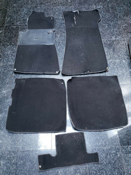 Mercedes R107 450SL 350SL 280SL Black carpet floor mat set original 72-76